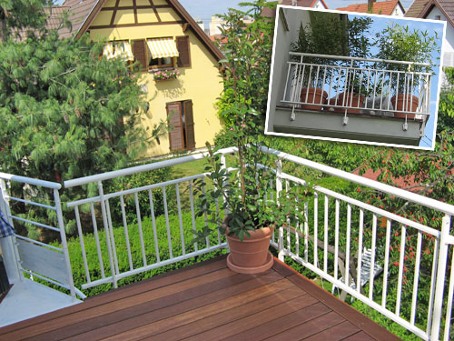 Installation de garde corps en aluminium pour terrasses et balcons en Installation de garde corps en aluminium pour terrasses et balcons en