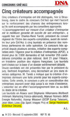 Article DNA du 16 septembre 2006