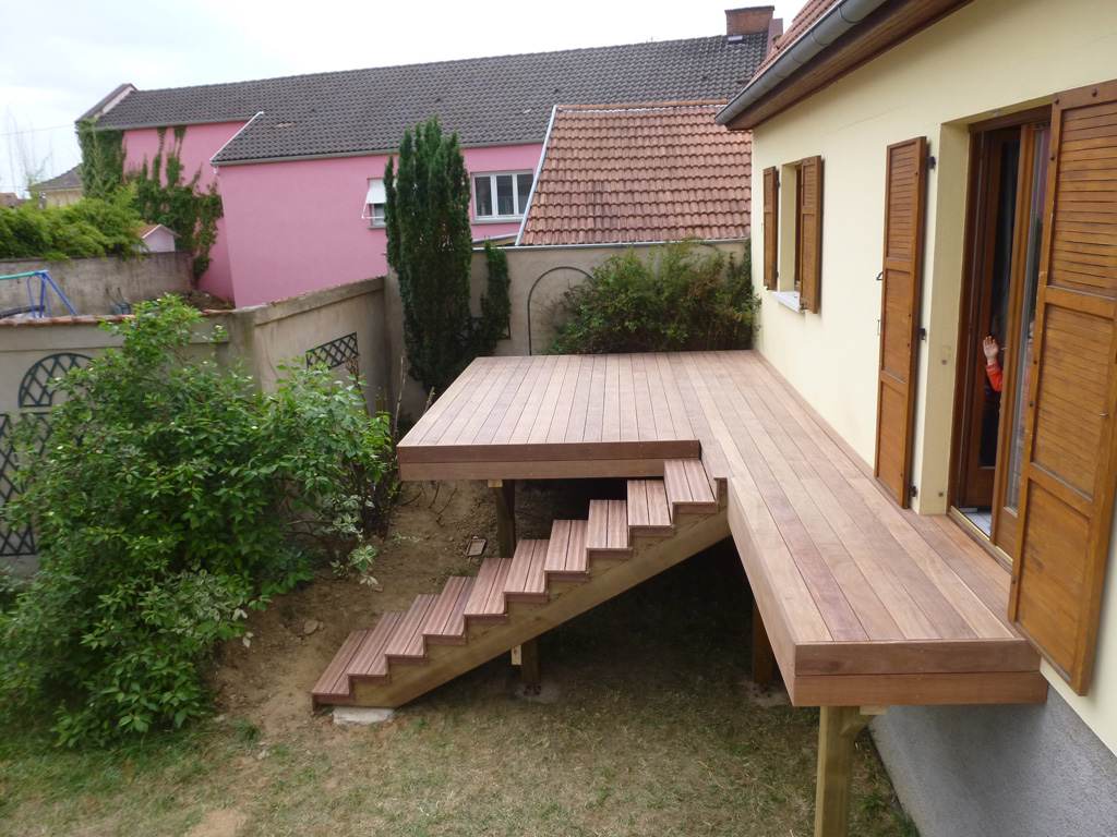 et pose de terrasses sur pilotis en bois en Alsace à Strasbourg et pose de terrasses sur pilotis en bois en Alsace à Strasbourg