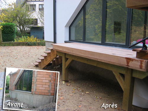 et pose de terrasses sur pilotis en bois en Alsace à Strasbourg et pose de terrasses sur pilotis en bois en Alsace à Strasbourg