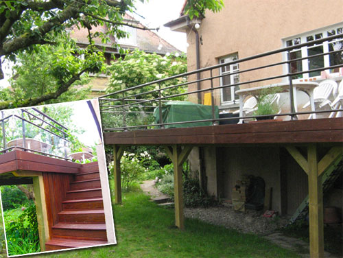et pose de terrasses sur pilotis en bois en Alsace à Strasbourg et pose de terrasses sur pilotis en bois en Alsace à Strasbourg