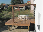 terrasse en bois sur piloti