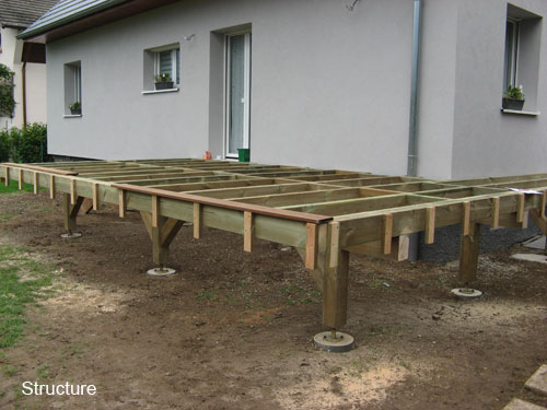 comment construire terrasse bois pilotis