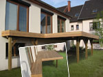 terrasse en bois sur piloti