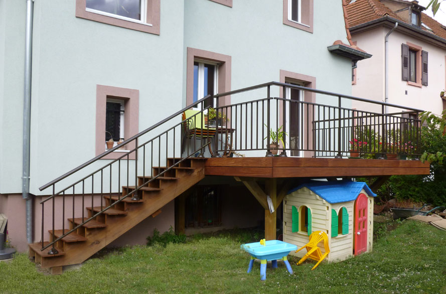 et pose de terrasses sur pilotis en bois en Alsace à Strasbourg et pose de terrasses sur pilotis en bois en Alsace à Strasbourg