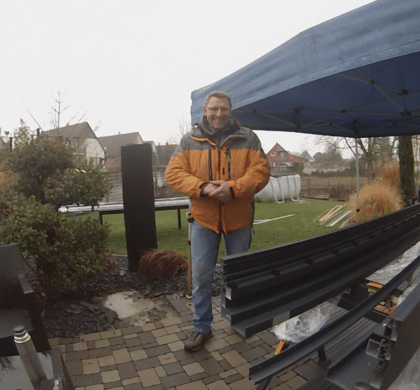 pergola sous la pluie à Brumath